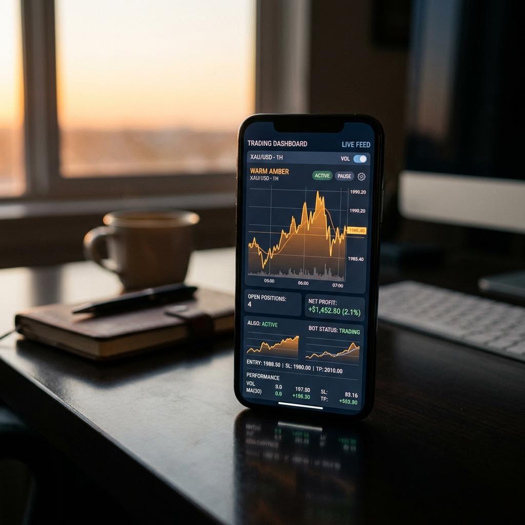 Harlow Alliance Resolution AI kripto trgovalna platforma na pametnem telefonu